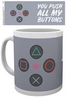Hole in the Wall Playstation Mug - Push My Buttons