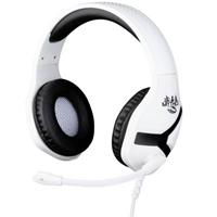 konix NEMESIS PS5 HEADSET Headset 3.5 mm jackplug Kabelgebonden Over Ear Zwart/wit