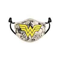 Difuzed Wonder Woman Face Mask Comic Logo