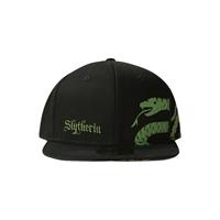 Harry Potter Wizards Unite Slytherin Logo & Symbol Snapback Baseball Cap- Black