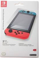 PowerA Anti-Glare Screen Protection Kit, Schutzfolie+Reinigungstuch für Nintendo Switch