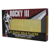 FaNaTtik Rocky III Replica World Heavyweight Boxing Championship Ticket (gold plated)