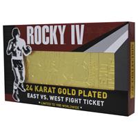 FaNaTtik Rocky IV Replica East vs. West Fight Ticket (gold plated)