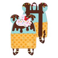 Loungefly Disney Mickey And Minnie Sweets Ice Cream Mini Backpack
