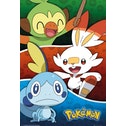 Pokemon Galar Starters Poster