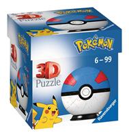 Ravensburger Pokémon 3D Puzzle Pokéballs: Great Ball (54 pieces)
