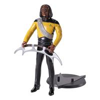 Noble Collection Star Trek Lieutenant Worf BendyFig 7.5 Inch Action Figure