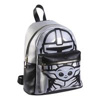 Cerda The Mandalorian Grey Faux-Leather Backpack