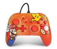PowerA Enhanced Wired Controller for Nintendo Switch  Mario Vintage - Gamepad - Nintendo Switch