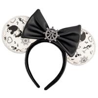 Loungefly Disney by  Headband Steamboat Willie Ears Bow Rope Piping