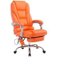 CLP Bürostuhl Pacific mit Massagefunktion V2 Kunstleder-orange