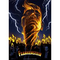 FaNaTtik Universal Monsters Art Print Frankenstein Limited Edition 42 x 30 cm