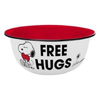 Geda Labels Peanuts Enamel Look Bowl Free Hugs