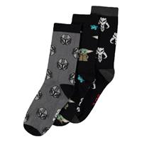 Difuzed Star Wars: The Mandalorian Socks 3-Pack Three Icons 39-42