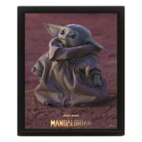 Pyramid International Star Wars: The Mandalorian Framed 3D Effect Poster Pack Grogu 26 x 20 cm (3)