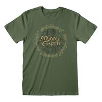 thelordoftherings The Lord Of The Rings - Middle Earth Green - - T-Shirts