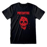 Predator - Red Distressed Skull - - T-Shirts