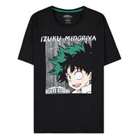 Difuzed My Hero Academia T-Shirt Izuku Midoriya Face Size L