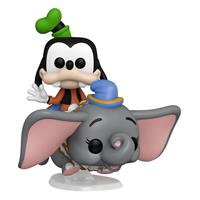 Walt Disney World 50th Anniversary POP! Rides Super Deluxe Vinyl Figure Dumbo w/Goofy 15 cm