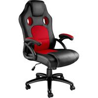 tectake - Bureaustoel Tyson - racingstoel - zwart/rood - 403465