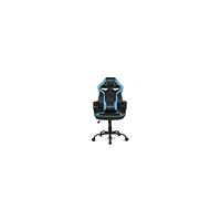 DRIFT DR50BL- Professional Gaming Chair, Kunstleder, gepolsterte Armlehnen, Kolbenklasse 4, Drehsitz, höhenverstellbar, Lordosekissen, Farbe Schwarz/Blau