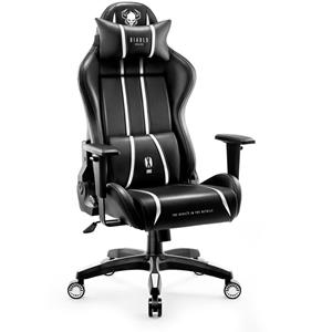 Diablo - X-One 2.0 Gaming Stuhl Computerstuhl ergonomischer Bürostuhl Gamer Chair Schreibtischstuhl Schwarz-Weiß - Normal Size
