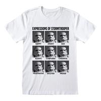 starwars Star Wars - Expressions Of Stormtrooper White - - T-Shirts
