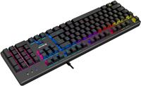 Denver GKK-330 DE Gaming-toetsenbord USB Verlicht QWERTY, Nordic Zwart