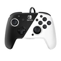 PDP Nintendo Switch Faceoff Deluxe Controller + Audio Wired - Black & White - Zubehör - Nintendo Switch