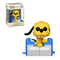 Walt Disney Word 50th Anniversary POP! Disney Vinyl Figure People Mover Pluto w/Balloon 9 cm