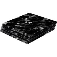 softwarepyramide Software Pyramide Skin für PS4 Pro Konsole Black Marble Cover PS4 Pro