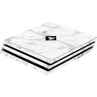 softwarepyramide Software Pyramide Skin für PS4 Pro Konsole White Marble Cover PS4 Pro