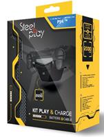 Steelplay Play & Charge Kit for PS4 - Accessoires voor gameconsole - Sony PlayStation 4