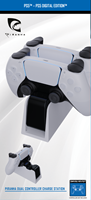 PIRANHA PS5 Dual Controllers Charge Station - White/Black -