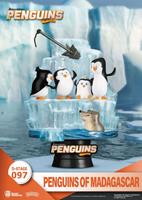 Beast Kingdom Toys Penguins of Madagascar D-Stage PVC Diorama Skipper, Kowalski, Private & Rico Closed Box Version 14 cm