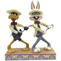 Disney Jim Shore Collection Looney Tunes by Jim Shore 'On with the Show' Bugs Bunny & Daffy Duck Figurine