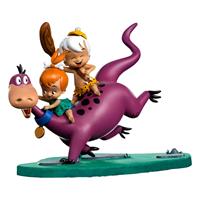 ironstudios Iron Studios The Flintstones: Dino with Pebbles and Bamm-Bamm 1:10 Scale Statue