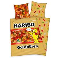 HARIBO Tweezijdig te gebruiken overtrekset Haribo goudbeertjes met een geweldig motief