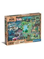 Clementoni Disney Story Maps Jigsaw Puzzle 101 Dalmations (1000 pieces)