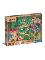 Clementoni Disney Story Maps Jigsaw Puzzle Alice in Wonderland (1000 pieces)