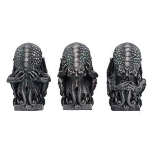 Spiru Nemesis Now Beelden Chtulhu Set van 3 - Horen Zien Zwijgen (7.5 cm)