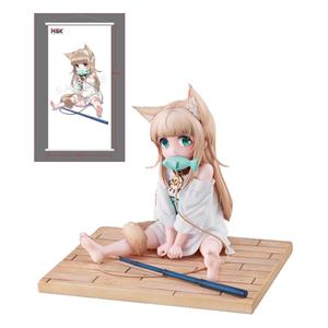 Hobby Sakura My Cat Is a Kawaii Girl PVC Statue 1/6 Kinako Sitting Fish Ver. Deluxe Version 14 cm