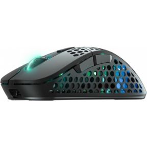 Xtrfy M4 Draadloos RGB Gaming muis - Zwart - Gaming muis - Optisch - 6 knoppen - Zwart met RGB-licht