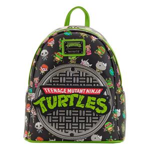Loungefly Teenage Mutant Ninja Turtles by  Backpack Sewer Cap AOP