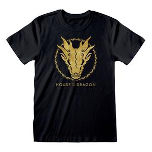 Heroes Inc House of the Dragon T-Shirt Gold Ink Skull