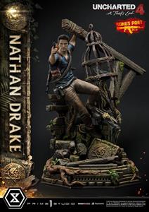 Prime 1 Studio Uncharted 4: A Thief's End Ultimate Premium Masterline Statue 1/4 Nathan Drake Deluxe Bonus Version 69 cm