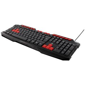 DELTACO GAMING DK110 Gaming-toetsenbord Kabelgebonden QWERTY, UK-Engels Zwart