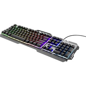 Trust GXT853 ESCA Gaming-toetsenbord USB, Kabelgebonden Verlicht, Multimediatoetsen QWERTZ Zwart, RGB