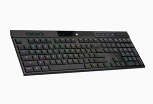 Corsair K100 Air Wireless RGB - MX Ultra Low Profile Tactile - US - Gaming Tastaturen - Englisch - US - Schwarz