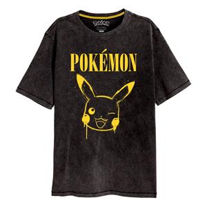 Pokémon - Graffiti Pikachu Acid Wash - T - T-Shirts